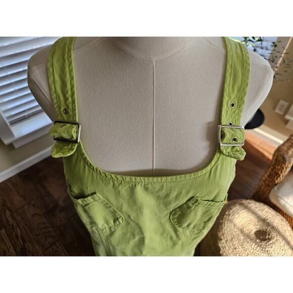Dare To Dress Vintage Lime Green Shift Dress Size 9 Y2K Made in USA - Picture 13 of 15